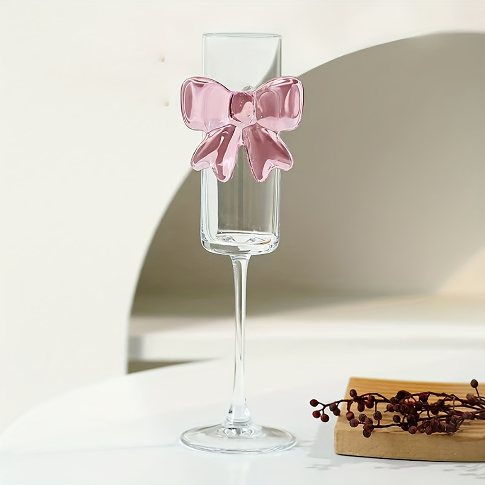 1-pack creative pink bow champ - Crystal Wine Glass recensione e prezzo