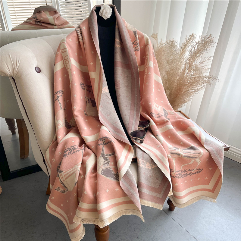 Luxury Horse Print Thick Cashm - Cashmere Throw Blanket recensione e prezzo