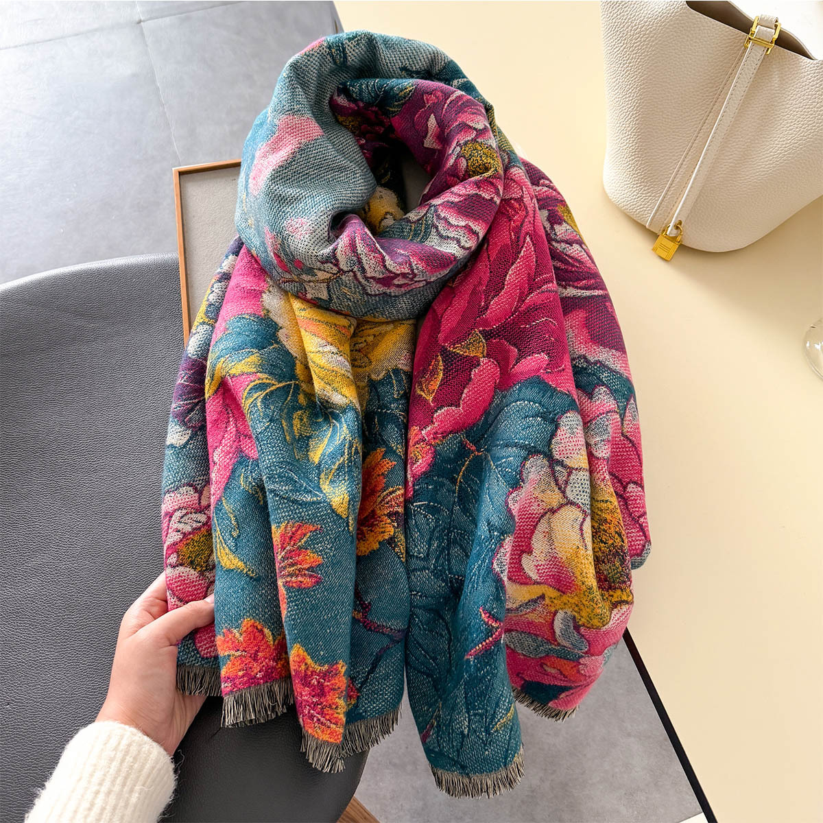 Warm Cashmere Scarf Women Shaw - Cashmere Throw Blanket recensione e prezzo