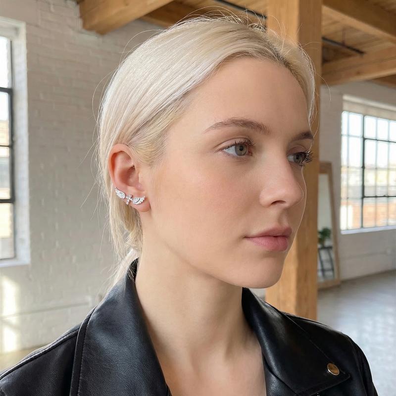 Angel Wings Cross Earrings Lux - Luxury Lifestyle Gifts recensione e prezzo