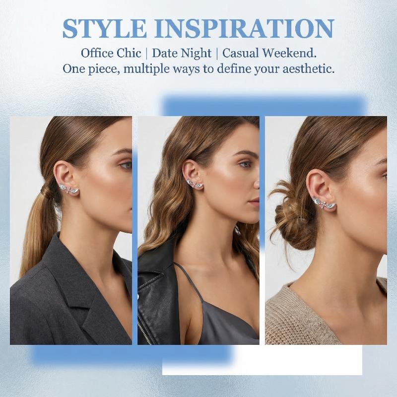Angel Wings Cross Earrings Lux - Luxury Lifestyle Gifts recensione e prezzo