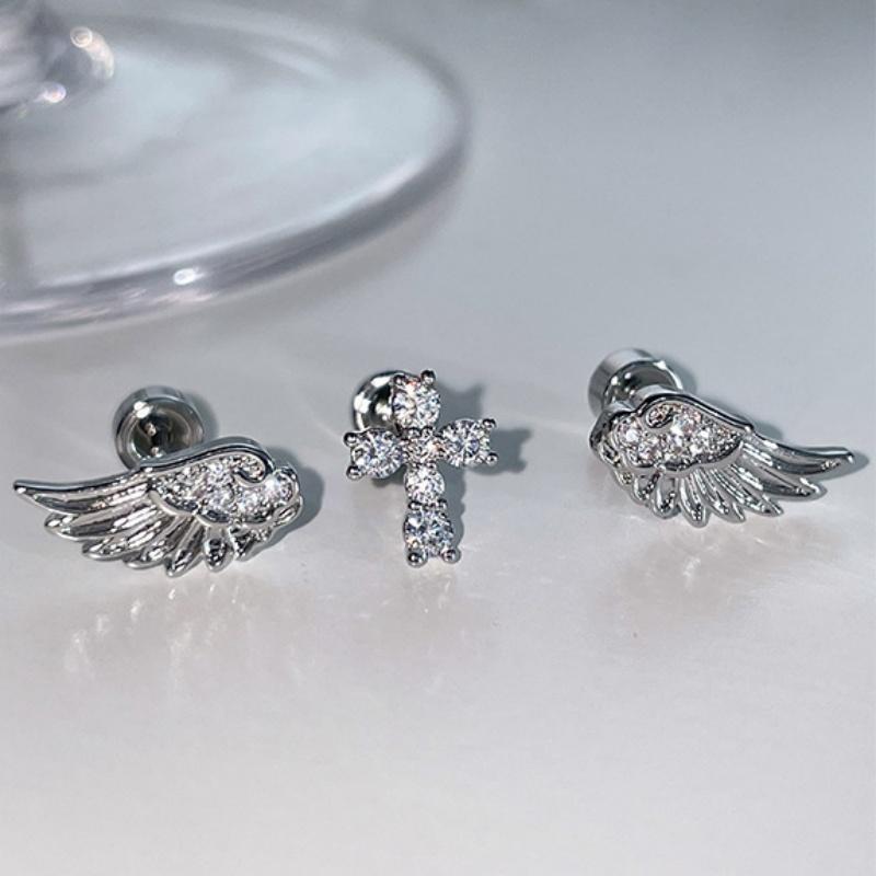 Angel Wings Cross Earrings Lux - Luxury Lifestyle Gifts recensione e prezzo