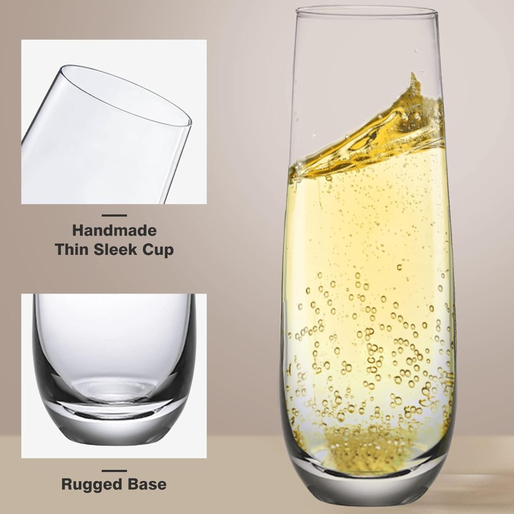 Hand Blown Crystal Champagne F - Crystal Wine Glass recensione e prezzo