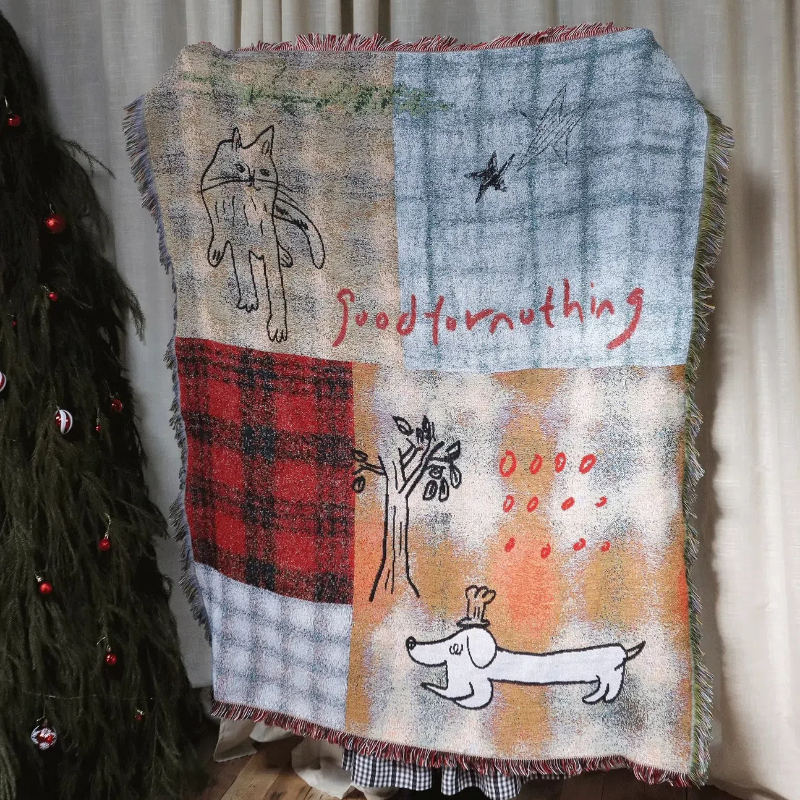 Textile City Retro Patchwork J - Cashmere Throw Blanket recensione e prezzo